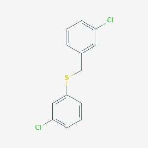 molecular formula C13H10Cl2S B7997110 1-Chloro-3-[(3-chlorophenyl)sulfanylmethyl]benzene 