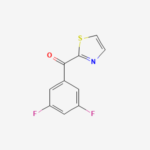 molecular formula C10H5F2NOS B7997112 (3,5-Difluorophenyl)(thiazol-2-yl)methanone 