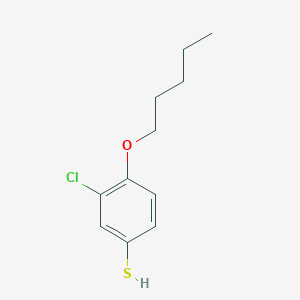 molecular formula C11H15ClOS B7997149 3-Chloro-4-(pentyloxy)benzenethiol 