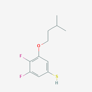 molecular formula C11H14F2OS B7997156 4,5-Difluoro-3-iso-pentoxythiophenol 
