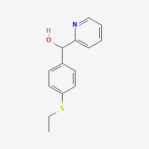 molecular formula C14H15NOS B7997163 4-Ethylthiophenyl-(2-pyridyl)methanol 