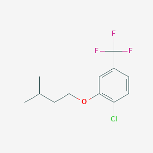 molecular formula C12H14ClF3O B7997168 4-Chloro-3-iso-pentoxybenzotrifluoride 
