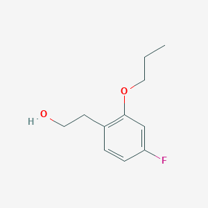 molecular formula C11H15FO2 B7997174 2-(4-Fluoro-2-propoxyphenyl)ethanol 