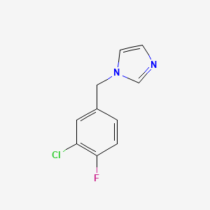 molecular formula C10H8ClFN2 B7997190 1-(3-Chloro-4-fluorobenzyl)imidazole 