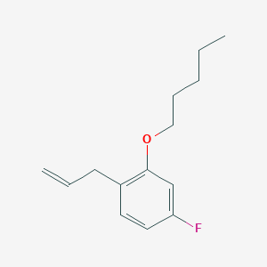 molecular formula C14H19FO B7997196 1-Allyl-4-fluoro-2-(pentyloxy)benzene 