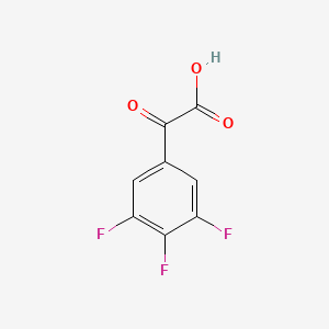 molecular formula C8H3F3O3 B7997199 (3,4,5-Trifluorophenyl)glyoxylic acid CAS No. 890097-95-7