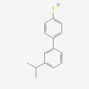 molecular formula C15H16S B7997216 4-(3-iso-Propylphenyl)thiophenol 