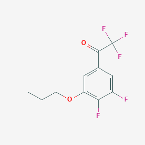 molecular formula C11H9F5O2 B7997219 3'-n-Propoxy-2,2,2,4',5'-pentafluoroacetophenone 