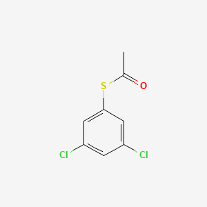 molecular formula C8H6Cl2OS B7997225 S-3,5-Dichlorophenylthioacetate 