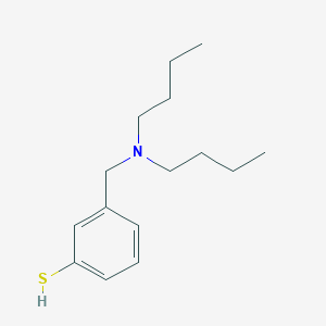 molecular formula C15H25NS B7997267 3-[(Di-n-butylamino)methyl]thiophenol 