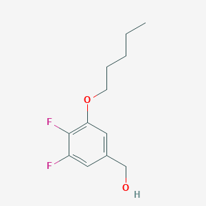 molecular formula C12H16F2O2 B7997273 4,5-Difluoro-3-n-pentoxybenzyl alcohol 