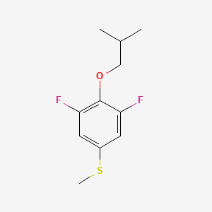 molecular formula C11H14F2OS B7997284 (3,5-Difluoro-4-isobutoxyphenyl)(methyl)sulfane CAS No. 1443349-72-1