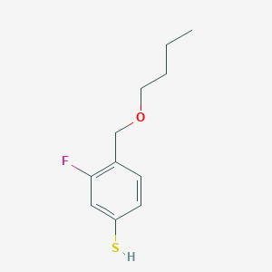 molecular formula C11H15FOS B7997311 4-[(n-Butyloxy)methyl]-3-fluorothiophenol 