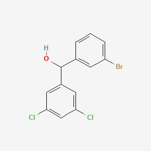 molecular formula C13H9BrCl2O B7997322 3-Bromo-3',5'-dichlorobenzhydrol 