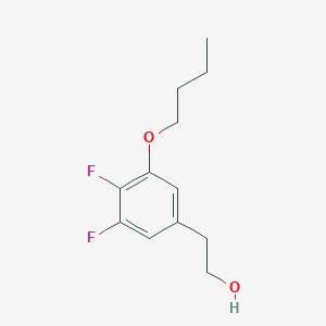 molecular formula C12H16F2O2 B7997335 3-n-Butoxy-4,5-difluorophenethyl alcohol 
