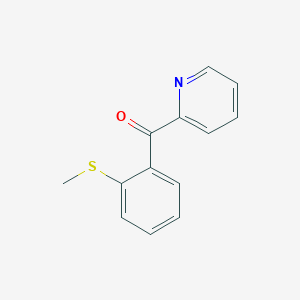 2-((2-Methylthio)benzoyl)pyridine