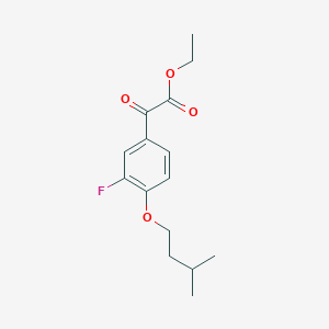 Ethyl 3-fluoro-4-iso-pentoxybenzoylformate