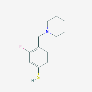 3-Fluoro-4-[(1-piperidino)methyl]thiophenol