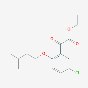 Ethyl 3-chloro-6-iso-pentoxybenzoylformate