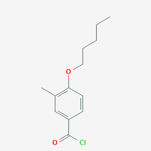 3-Methyl-4-n-pentoxybenzoyl chloride