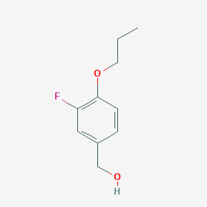 molecular formula C10H13FO2 B7997583 (3-Fluoro-4-propoxyphenyl)methanol 