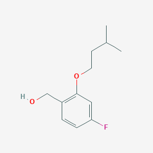 molecular formula C12H17FO2 B7997595 4-Fluoro-2-iso-pentoxybenzyl alcohol 