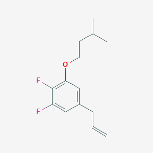 molecular formula C14H18F2O B7997607 5-Allyl-1,2-difluoro-3-(isopentyloxy)benzene 