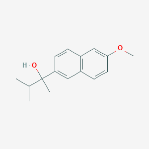 molecular formula C16H20O2 B7997623 2-(6-Methoxy-2-naphthyl)-3-methyl-butan-2-ol CAS No. 1443306-65-7