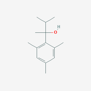 molecular formula C14H22O B7997638 2-(2,4,6-Trimethylphenyl)-3-methyl-butan-2-ol 