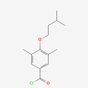 molecular formula C14H19ClO2 B7997645 4-n-Pentoxy-3,5-dimethylbenzoyl chloride 