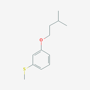 molecular formula C12H18OS B7997652 Methyl 3-iso-pentoxyphenyl sulfide 