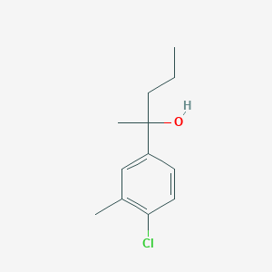 molecular formula C12H17ClO B7997663 2-(4-Chloro-3-methylphenyl)-2-pentanol 