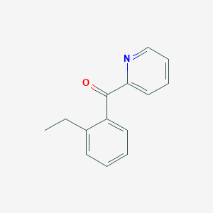 molecular formula C14H13NO B7997673 2-(2-Ethylbenzoyl)pyridine CAS No. 1443307-17-2