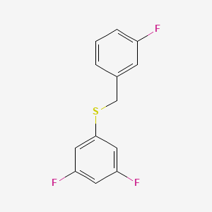 1-Fluoro-3-[(3,5-difluorophenyl)sulfanylmethyl]benzene