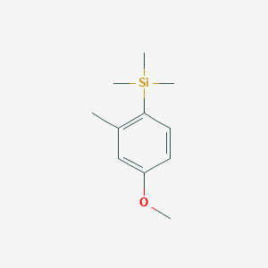 molecular formula C11H18OSi B7997726 1-(Trimethylsilyl)-4-methoxy-2-methylbenzene 