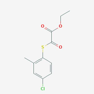 Ethyl 2-(4-chloro-2-methylphenyl)sulfanyl-2-oxo-acetate