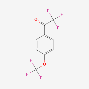 molecular formula C9H4F6O2 B7997745 4'-(Trifluoromethoxy)-2,2,2-trifluoroacetophenone 