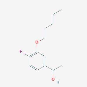 molecular formula C13H19FO2 B7997749 1-(4-Fluoro-3-n-pentoxyphenyl)ethanol 