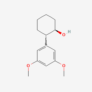 molecular formula C14H20O3 B7997803 trans-2-(3,5-Dimethoxyphenyl)cyclohexanol 