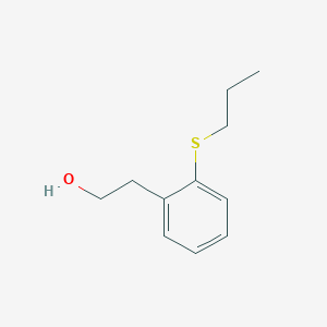 molecular formula C11H16OS B7997825 2-(n-Propylthio)phenethyl alcohol 