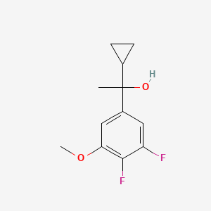 molecular formula C12H14F2O2 B7997833 1-(3,4-Difluoro-5-methoxyphenyl)-1-cyclopropyl ethanol 