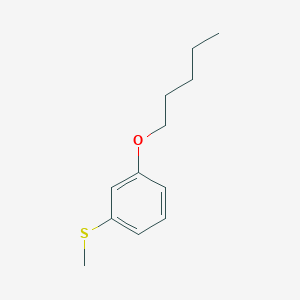 molecular formula C12H18OS B7997855 Methyl 3-n-pentoxyphenyl sulfide 