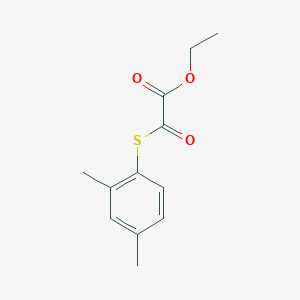 molecular formula C12H14O3S B7997856 Ethyl 2-(2,4-dimethylphenyl)sulfanyl-2-oxo-acetate 