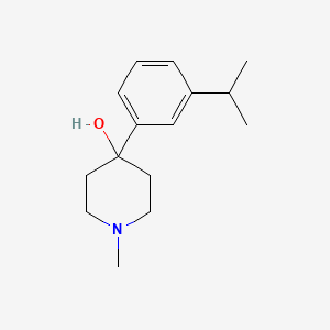 molecular formula C15H23NO B7997911 4-Hydroxy-4-(3-iso-propylphenyl)-1-methylpiperidine 