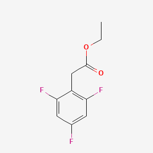 molecular formula C10H9F3O2 B7997962 Ethyl 2-(2,4,6-trifluorophenyl)acetate 