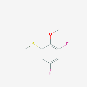 molecular formula C9H10F2OS B7998031 3,5-Difluoro-2-ethoxyphenyl methyl sulfide 