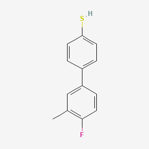 molecular formula C13H11FS B7998041 4-(4-Fluoro-3-methylphenyl)thiophenol CAS No. 1443306-51-1