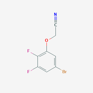 molecular formula C8H4BrF2NO B7998053 2-(3-Bromo-5,6-difluoro-phenoxy)acetonitrile 