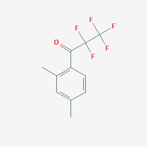 molecular formula C11H9F5O B7998064 2',4'-Dimethyl-2,2,3,3,3-pentafluoropropiophenone 