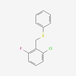 1-Chloro-3-fluoro-2-(phenylsulfanylmethyl)benzene